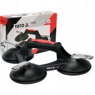 YATO UCHWYT PRZYSSAWKA DO SZYB PŁYT SZKŁA GLAZURY 190kg 3x125mm POTRÓJNY