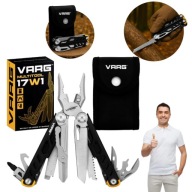MULTITOOL 17W1 ZESTAW NARZĘDZI WIELOFUNKCYJNYCH SURVIVAL STAL NIERDZEWNA
