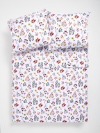 Komplet Pościeli 160x200 cm kwiaty boho 100% bawełna + 70x80 cm