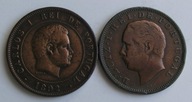Portugalia zestaw 2x20 reis 1883/1892 Cu ładne