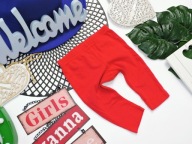 Name It - czerwone legginsy basic r 68