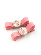 Momilio handmade Spinki do włosów z guziczkiem kolekcja Adele