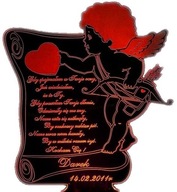 WALENTYNKI PODŚWIETLANA STATUETKA Z ZDJĘCIEM AMOR