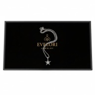 Gotycki Naszyjnik GWIAZDA z Krzyżem STAL Tytanowa