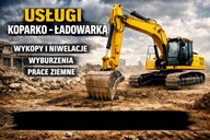 REKLAMA BANER USŁUGI KOPARKO ŁADOWARKĄ KOPARKA 100X50 3