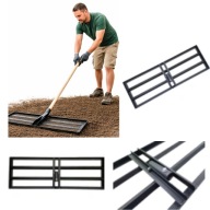 NIWELATOR TERENU RÓWNIARKA METALOWA DO TRAWNIKA/ OGRODU SOLIDNY PRECYZYJNY