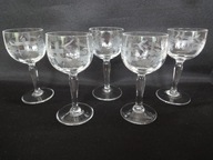 szlifowane kieliszki do nalewki likieru 5 szt 30 ml