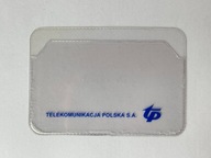 Karnet do kart telefonicznych TP ETUI przezroczyste na kartę nadruk TP S.A.