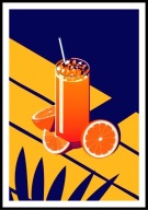 A2 PLAKAT DO KUCHNI JADALNI RESTAURACJI SOK POMARAŃCZE GREJPFRUTY