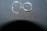 kolczyki kółeczka - srebro 925