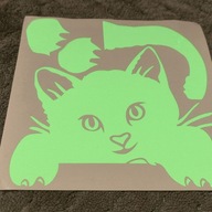 Naklejka kotek na włącznik światła