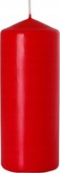 ŚWIECA BLOKOWA TRADYCYJNA PARAFINOWA ŚWIECZKA WALEC CZERWONA 15 cm