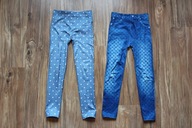legginsy ocieplane dziewczęce 122 128 komplet