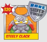 SUPER ZINGS THINGS FIGURKA SASZETKA ***STEELY CLACK SREBRNY 320***