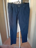 yessica c&a 42 spodnie dżins strecz granatowe proste ze średnim stan