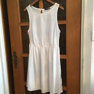 SUKIENKA BIAŁA ATMOSPHERE XL KORONKA COTTON