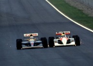Plakat A3 - F1 Nigel Mansell vs Ayrton Senna