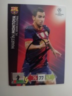 Karta panini autograf Barcelona Martin Montoya Champions League
