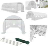 TUNEL OGRODOWY FOLIOWY, SZKLARNIA 12 OKIEN NA WARZYWA OCHRONA UV 6x3m