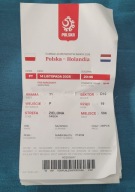 Bilet Polska - Holandia trzy zgięcia