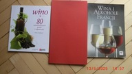3 Książki - 80 najważniejszych pytań ,Wina i Alkohole Francji, Winkolekcja