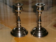 ŚWIECZNIK LICHTARZYK CHROMOWANY 2 SZT