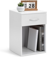 Szafka nocna Linsar biała 1 szuflada 32 cm x 31,5 cm x 48 cm