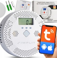 CZUJNIK CADU DETEKTOR TLENKU WĘGLA CO WiFi TUYA SMART LIFE SIMPLIT