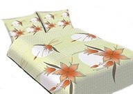 pościel z flaneli 160x220 + 2x70x80 guzik F 42 beżowy poranek