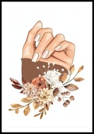 A2 PLAKAT DO SALONU MANICURE URODY, PLAKAT DLA KOSMETYCZKI PAZNOKCIE LAKIER