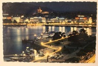 GENEVE - GENEWA - La Rade illuminee, SWISS, SZWAJCARIA, CZYSTA