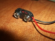 Adapter zatrzask gniazdo klips baterii 9V 6LR61 6F