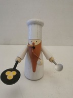 WONDER IN WOOD FIGURKA rzeźba DREWNIANA DO GABLOTY KUCHARZ