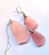 Wzmacniająo-ochronny kwarc kocie oko, elaegancki zestaw biżuterii w srebrze