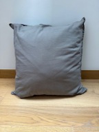 Poduszka dekoracyjna szara duża 60x60 cm