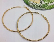 33938 Kolczyki Damskie Koła 6,5 cm Stal 316L