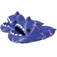 Klapki REKINY 36-37 240mm Granatowe BŁYSKAWICE Plażowe na Co DZIEŃ Basen