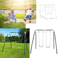 HUŚTAWKA OGRODOWA MOCNA WISZĄCA SIEDZISKO HUŚTAWKI PODWÓJNA OGRODU AXI