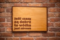 Drewniana tablica, obraz z personalizacją 29x19 cm | Gadżet z napisem