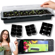 MINI SZKLARNIA SZKLARENKA DOMOWA OGRODOWA NA PARAPET DO WYSIEWU NA BALKON