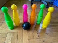 KRĘGLE Z DUŻĄ PIŁKĄ ZABAWKA DLA DZIECI