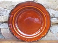 BRĄZOWE Głębokie Talerze Obiadowe _NOSTALGIA_Porcelit PRUSZKÓW PRL