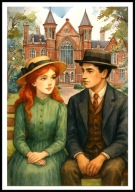 A2 OBRAZ PLAKAT ANIA Z ZIELONEGO WZGÓRZA, ANIA SHIRLEY I GILBERT BLYTHE