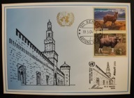 !! ZWIERZĘTA - ONZ KARTA FDC - STAN BDB !!