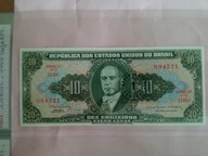 Brazylia 10 Cruzeiros z nadrukiem 1 Centavos