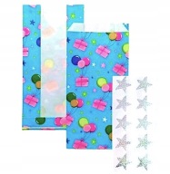 TOREBKI PAPIEROWE NA CUKIERKI SŁODYCZE NAKLEJKI 10 SZT