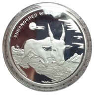 10 FRANKÓW 2007 KONGO ANTYLOPA ZAGROŻONE ZWIERZĘTA PROOF KAPSEL MENNICZA