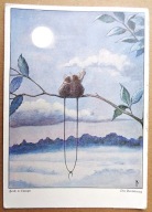 POCZTÓWKA - PRZEDWOJENNA GRAFIKA AUTORSKA - "Zaręczyny" Ferdynand v. Lampe