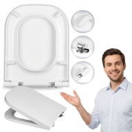 DESKA WC WOLNOOPADAJACA WYPINANA ANTYBAKTERYJNA DUROPLAST ROCA GAP