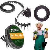 OBRZEŻA OGRODOWE TRAWNIKOWE Z TWORZYWA SZTUCZNEGO DO OGRÓDKA 20 M X 4 CM